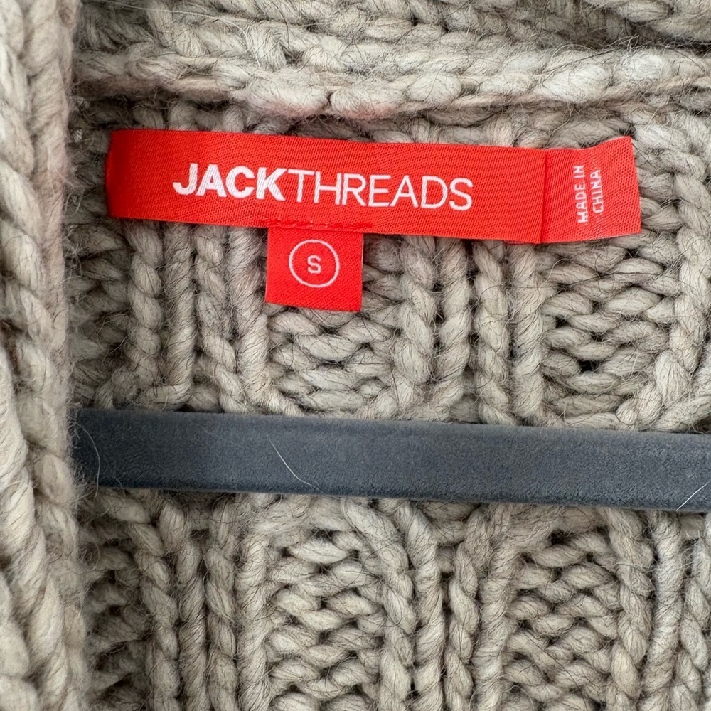 Jackthreads Chunky Oversized Cableknit Cardigan - image 5